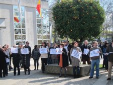 Foto Protesta Funcionarios