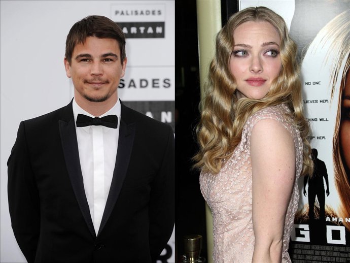 Montaje De El Actor Josh Harnett Con La Actriz Amanda Seyfried