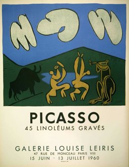 Imagen De Uno De Los Carteles De Picasso Que Pueden Verse En La Exposición
