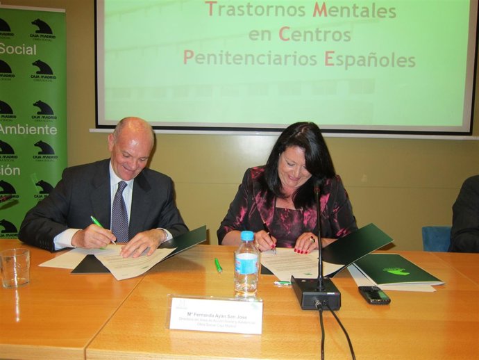 Sardina Y Ayán Firman El Acuerdo Entre La Fundación Manantial Y Caja Madrid