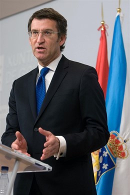 alberto nunez feijoo informa en rolda de prensa dos asuntos abordados na reunión