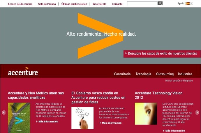 Página Web Accenture
