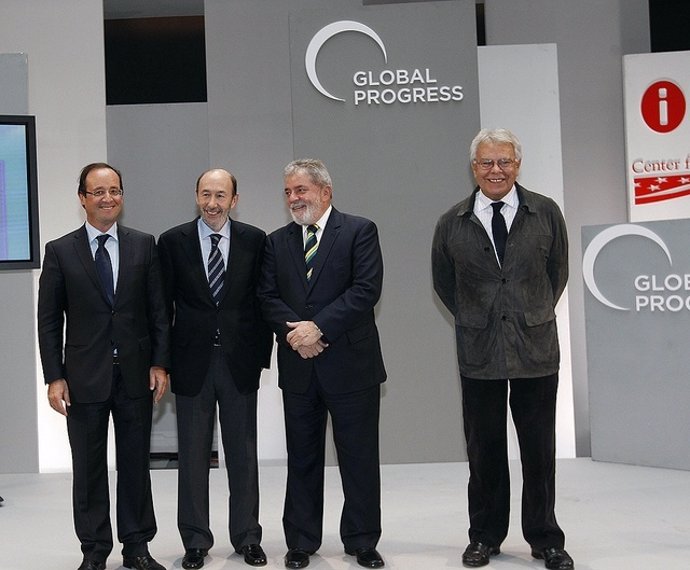 Hollande, Rubalcaba, Lula Y González