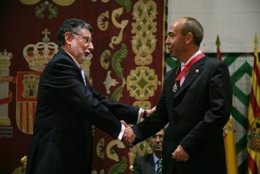 El Magistrado Javier Forcada Y El Presidente Del TSJA, Fernando Zubiri.