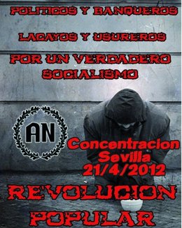 Cartel De La Concentración Organizada Por Alianza Nacional