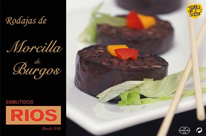 Imagen De Las Rodajas De Morcilla De Burgos Ríos