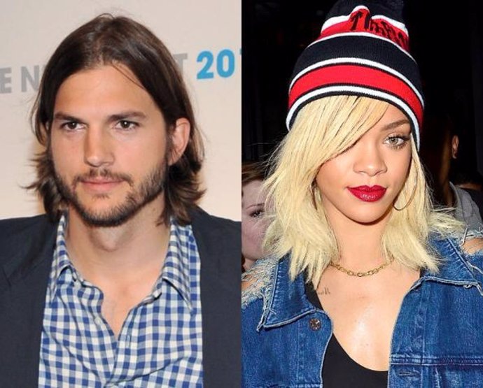 Ashton Kutcher Y Rihanna Juntos