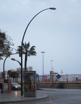 Farola De La Ciudad De Málaga