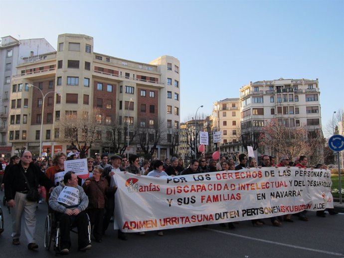 Manifestación De Anfas En Pamplona.