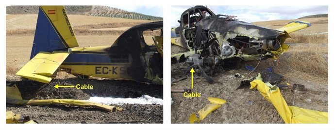 Imagen Del Accidente De Un Avión Del Infoca En Arenas Del Rey