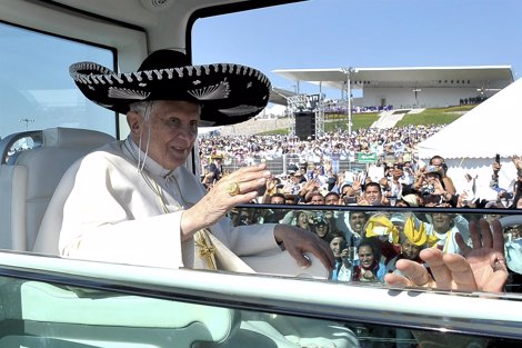 El Papa Benedicto XVI, En México
