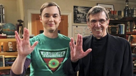 Jim Parsons Junto A Leonard Nimoy.
