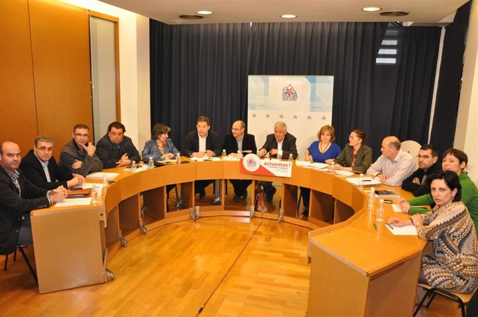 Executiva Del BNG 2012 Tras XIII Asamblea Del Bloque En Amio