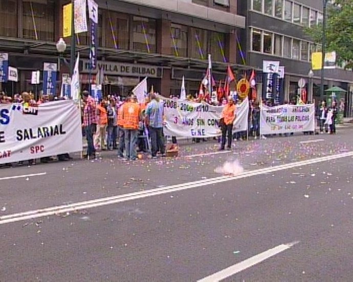 La Ertzaintza protesta por el ajuste