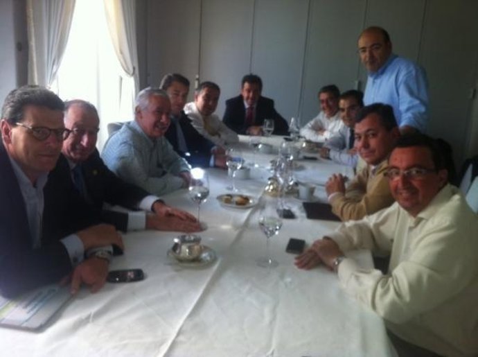 Arenas, Sanz Y Tarno, Hoy Junto A Los Presidentes Provinciales Del PP