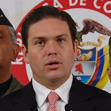 El Ministro de Defensa colombiano, Juan Carlos Pinzón