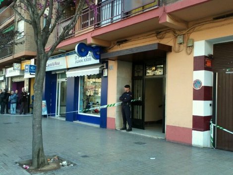 Patio De La Call Juan XXIII De Valencia Donde Reside El Detenido