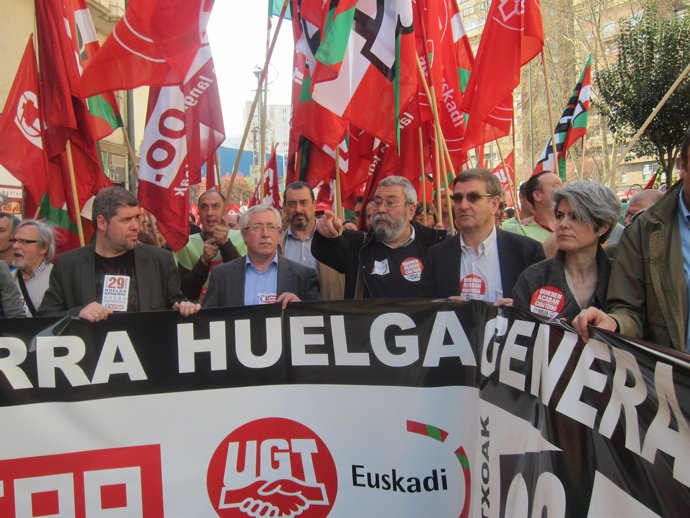 Manifestación UGT Y CC.OO