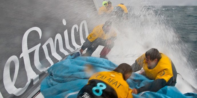 El Teléfonica En La Etapa Cinco De La Volvo Ocean Race
