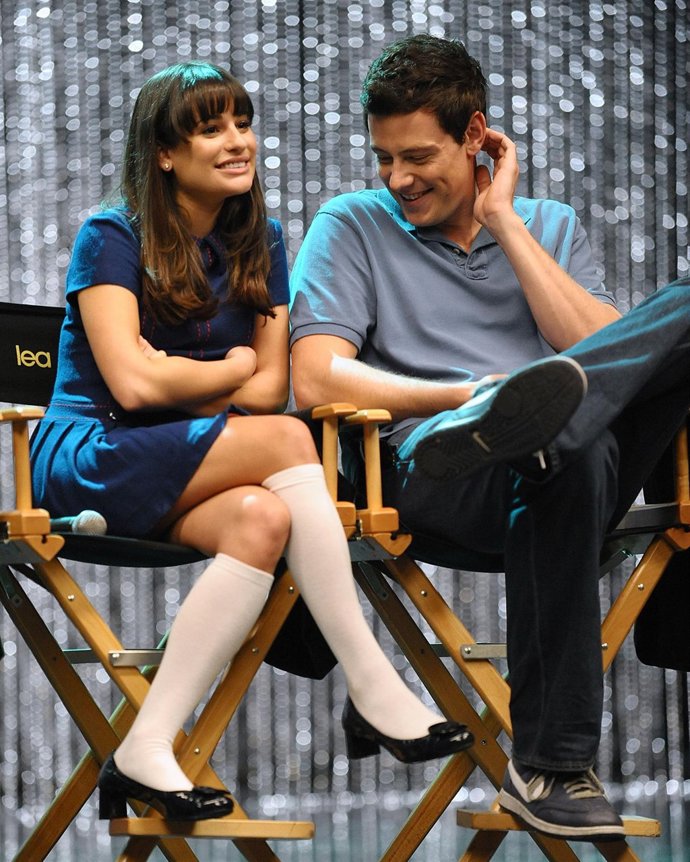 Lea Michele Y Cory Monteith, Protagonistas De Glee