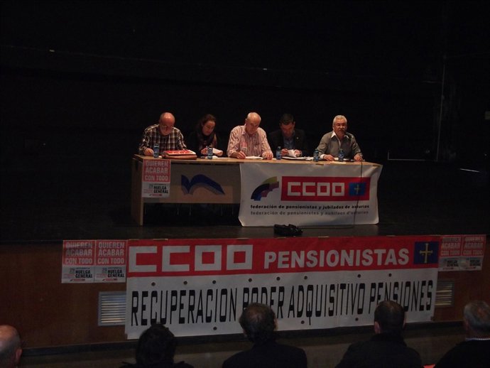 Un Momento De La Asamblea De Pensionistas De CCOO