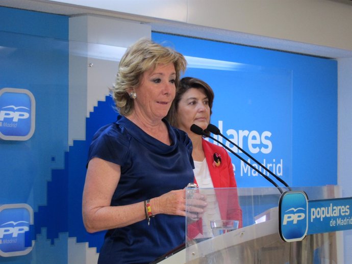 Esperanza Agtuirre En La Sed Del PP De Madrid