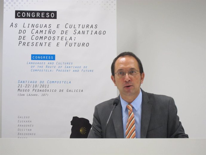 El Secretario Xeral De Política Lingüística, Anxo Lorenzo, En Rueda De Prensa