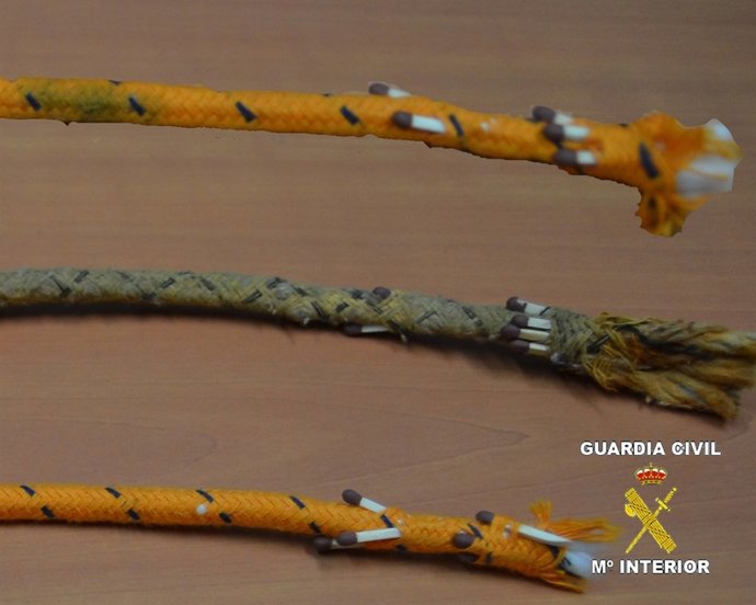 Mechas Incendiarias Incautadas A Un Presunto Autor De Incendio Forestal