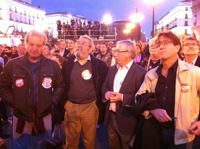 José Ricardo Martínez, Cándido Méndez, Ignacio Fernández Toxo Y Javier López