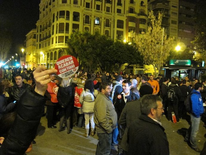 Piquete En Murcia. Huelga General 29M