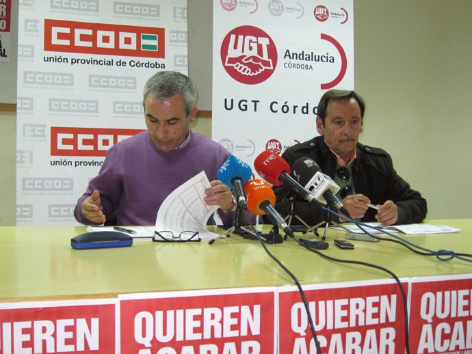 Los Secretarios Generales De CCOO Y UGT, Rafael Rodríguez Y Antonio Fernández