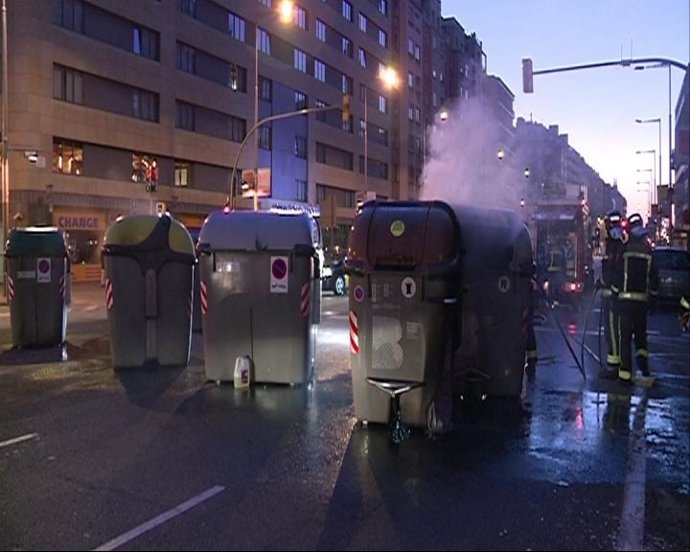 Imágenes De La Huelga En Barcelona