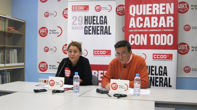 Secretarios Generales De UGT Y CCOO Ofrecen Datos Huelga