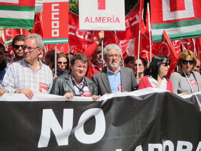 Juan Pallarés (CCOO) Y José Ginel (UGT)