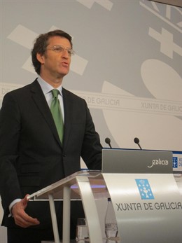 El Presidente De La Xunta, Alberto Núñez Feijóo, Tras La Reunión Del Consello