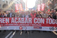 Arranca en Oviedo una multitudinaria manifestación contra la reforma laboral