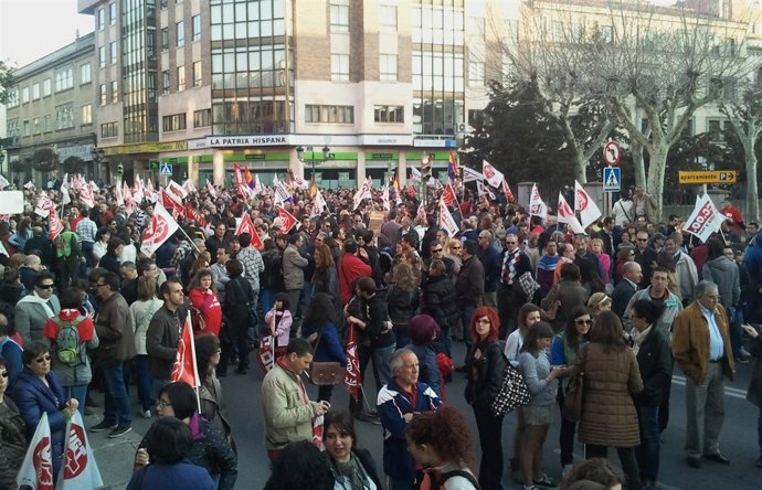 Manifestación De La Jornada De Huelga General En Ávila