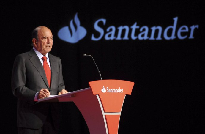 El Presidente De Banco Santander, Emilio Botín