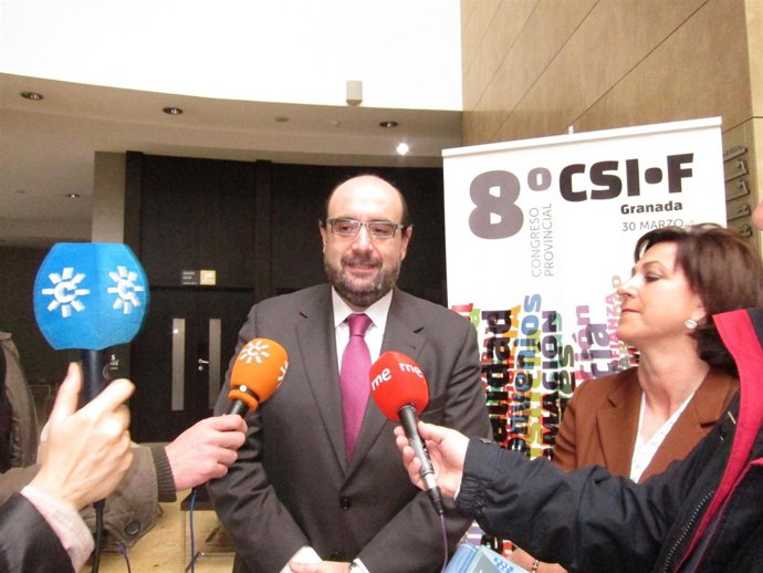 El Presidente Nacional Del CSIF, Miguel Borra.