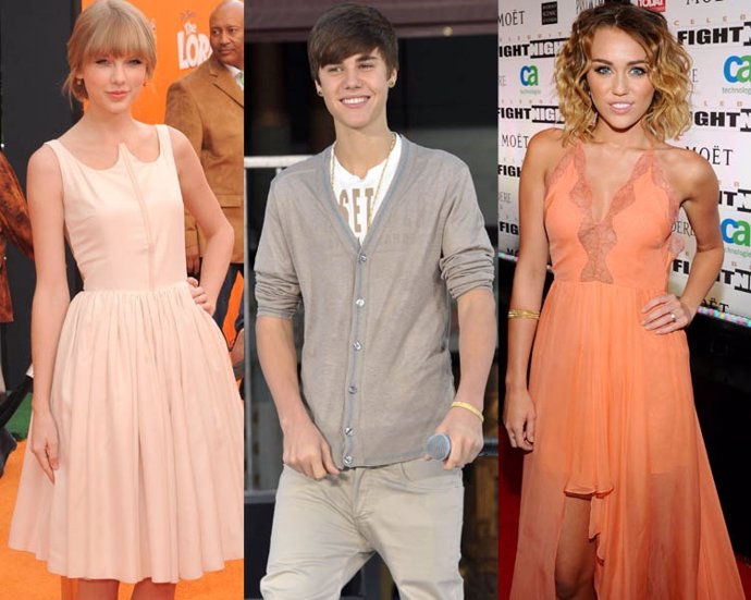 Montaje Taylor Swift, Justin Bieber Y Miley Cyrus