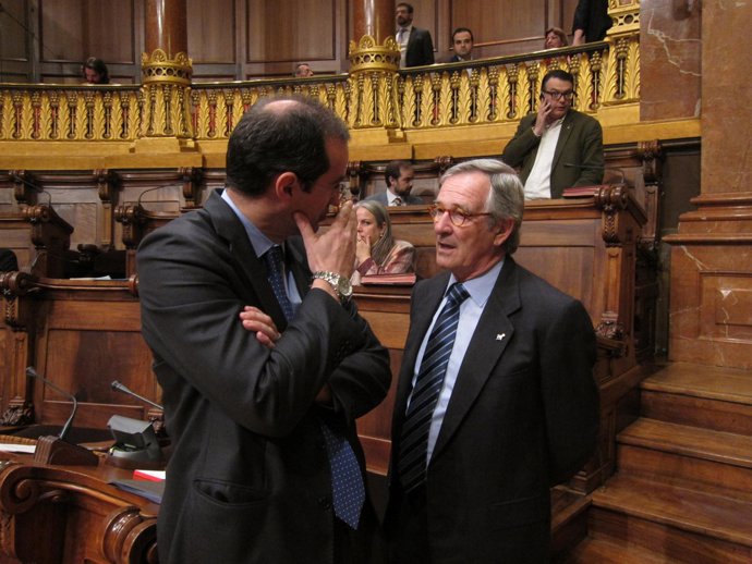El Alcalde Xavier Trias Junto A Antoni Vives