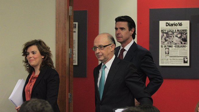 Montoro, Soraya Y Soria, En El Consejo De Ministros