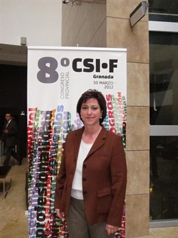 Presidenta Del CSIF En Granada, Mercedes Casares.