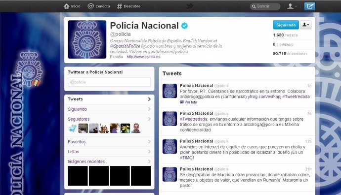 Cuenta De Twitter Policía Nacional