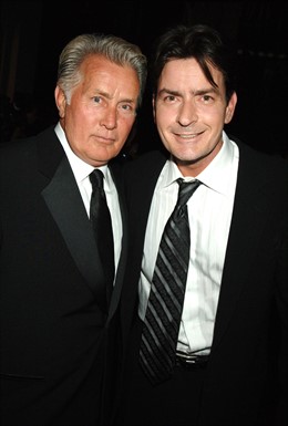 Martin Sheen Con Su Hijo Charlie Sheen