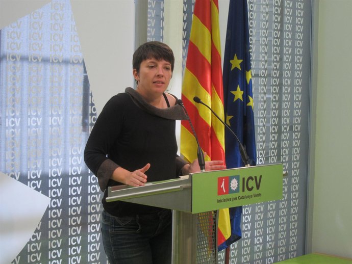 La Portavoz De ICV-Euia, Laia Ortiz, En Rueda De Prensa