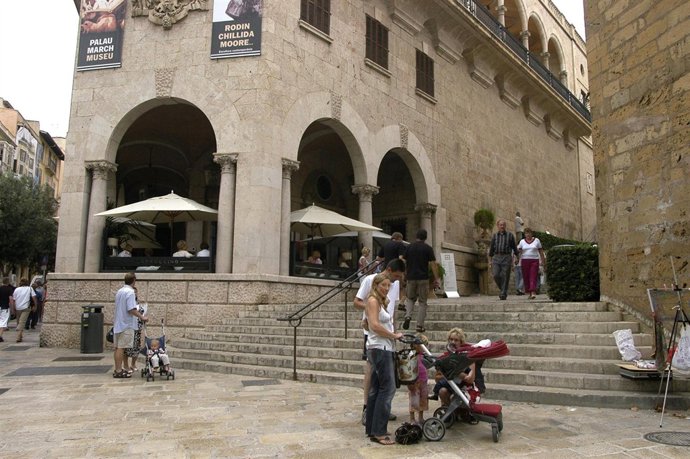 Turistas en Palma de Mallorca