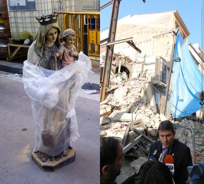 Virgen Del Carmen Recuperada Y Alcalde De Mataró, Joan Mora