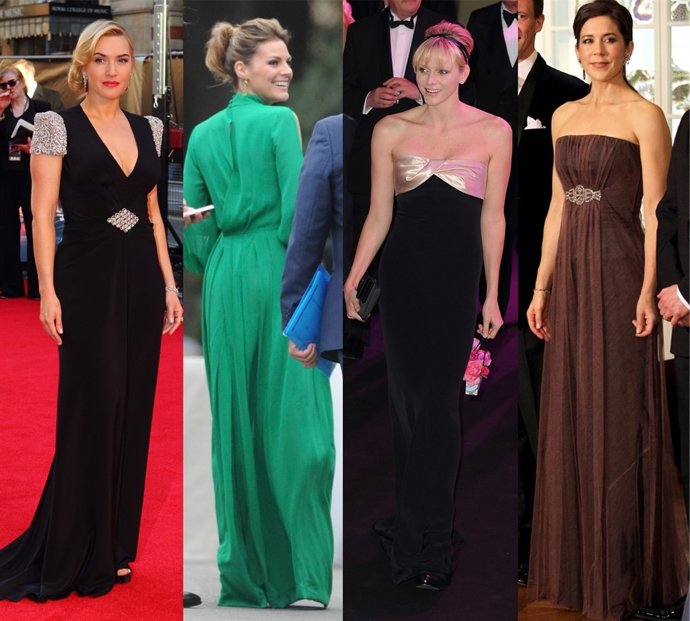 Montaje De Kate Winslet, Amaia Salamanca, Charlene De Mónaco Y Mary De Dinamarca