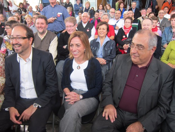 Àlex Sáez, Carme Chacón Y Joaquim Nadal (PSC)